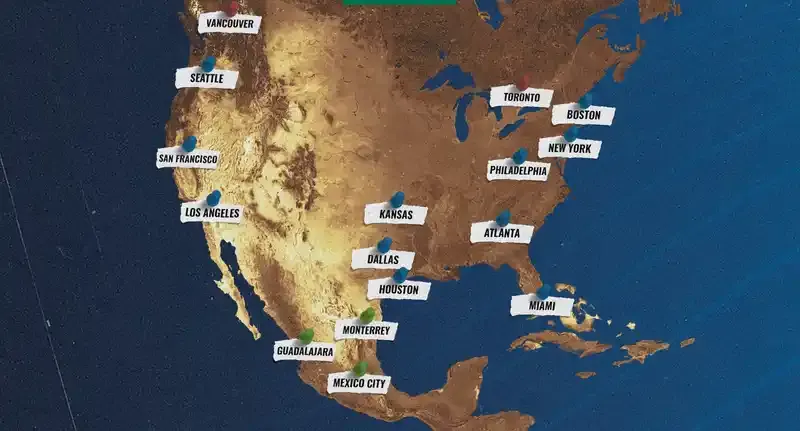 A 33 días del Mundial: cómo será viajar en un torneo de tres países