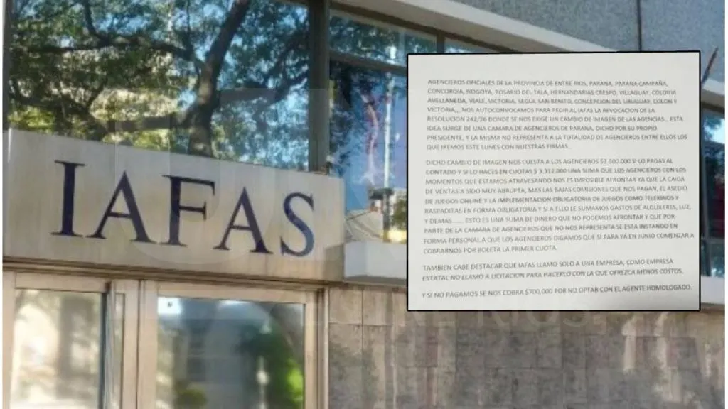 Agencieros se manifestarán frente al IAFAS por el cambio obligatorio de cartelería