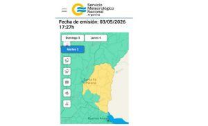 Alerta amarilla por tormentas fuertes: 15 departamentos entrerrianos en vilo