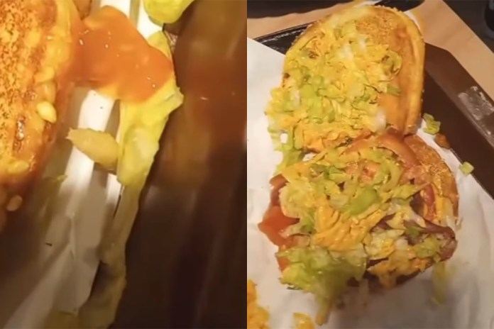 Denunció que encontró gusanos en una hamburguesa: "No me dieron ninguna respuesta"