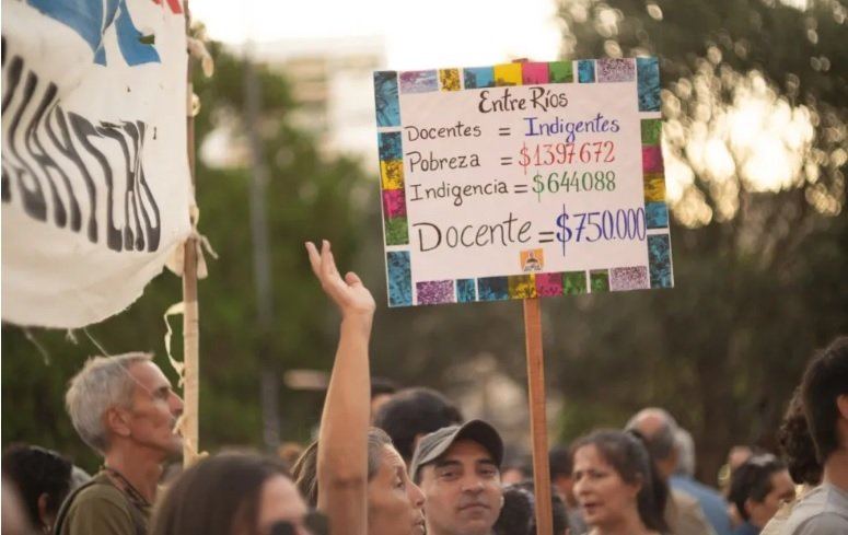 El salario inicial docente en Entre Ríos cubre solo la mitad de la canasta básica