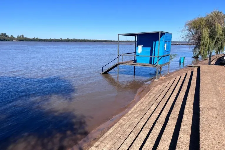 En Concordia ya se refleja el nivel alto pronosticado para el río Uruguay