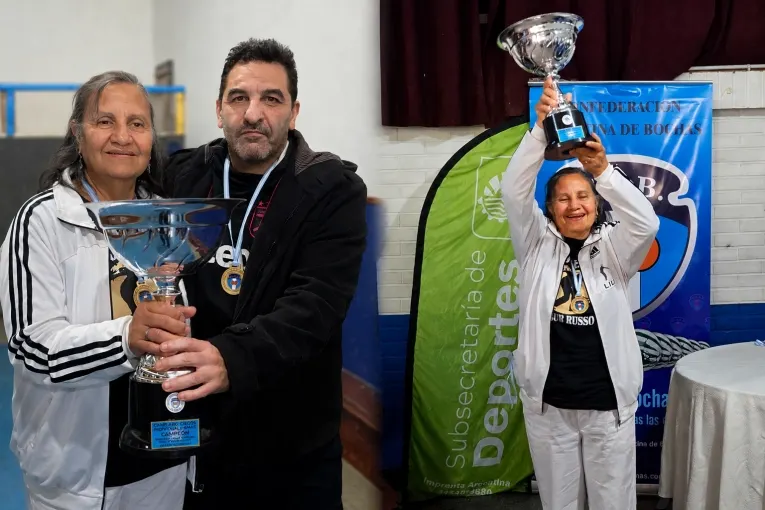 Integrante de ACICON campeona del Argentino de Bochas para ciegos