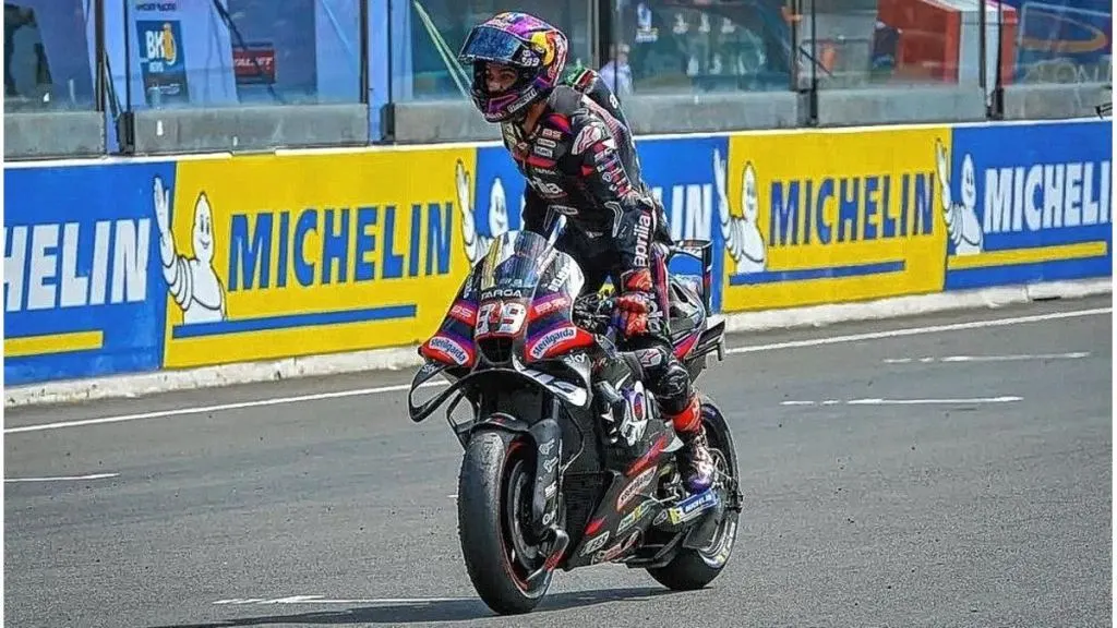 Jorge Martín celebró en el Gran Premio de Francia