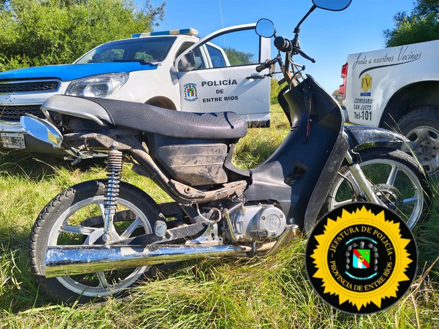 Recuperan motos robadas en Concepción del Uruguay