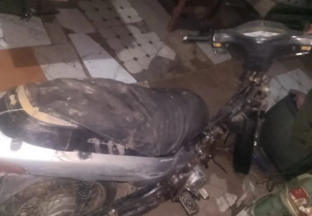 Recuperaron la moto robada y mostraron cómo quedó tras el hallazgo