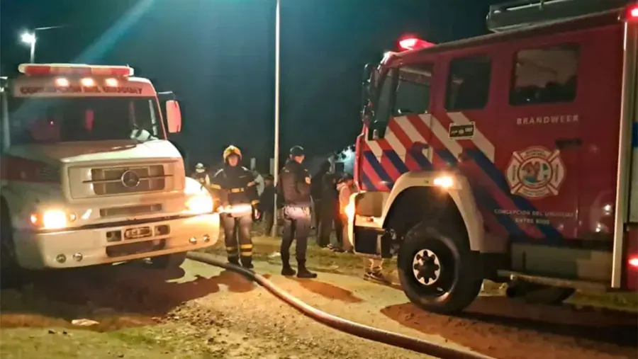 Tragedia en Concepción del Uruguay: un hombre murió tras un incendio en su vivienda