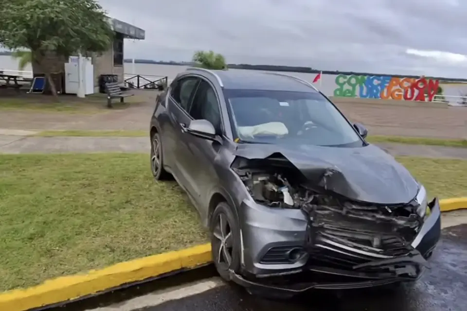 Un insólito siniestro vial se registró en la Isla del Puerto, en Concepción del Uruguay