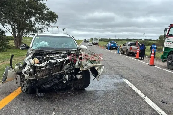 Un perro suelto provocó violento choque sobre la Ruta 14