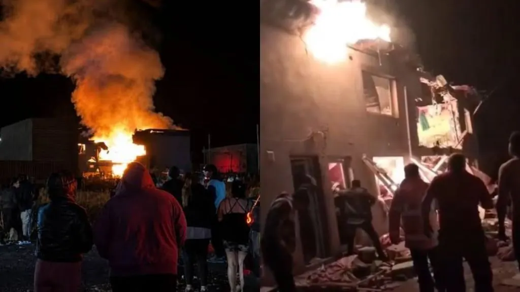 Video: explosión e incendio provocó la muerte de un bebé y otras dos personas