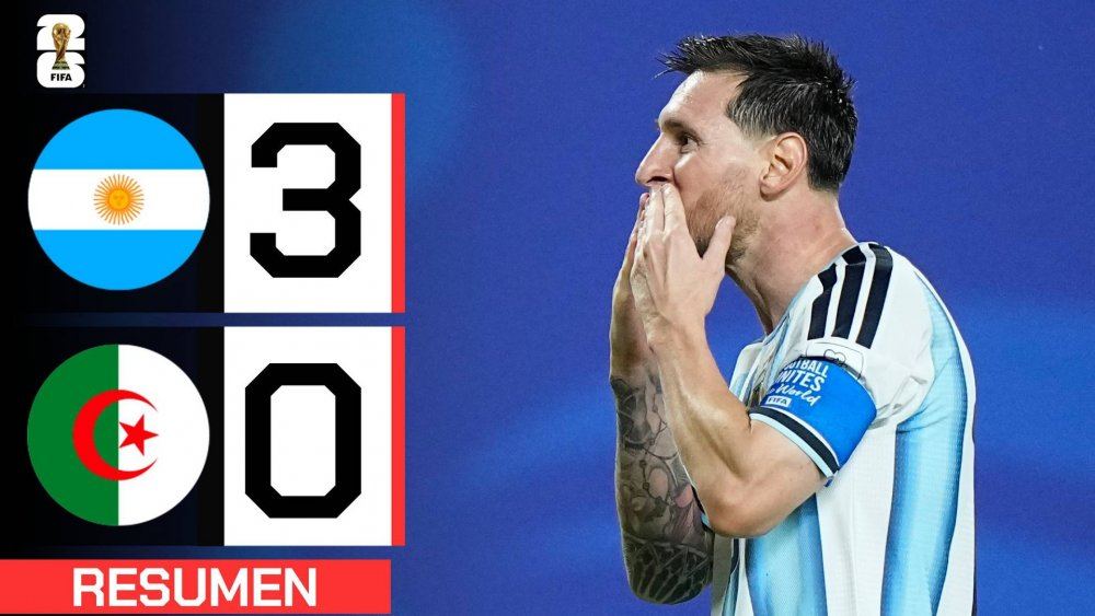 Argentina goleó a Argelia en el debut mundialista