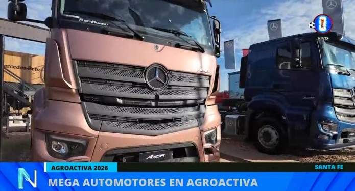 Mega Automotores relanzó su línea de camiones Axor en Agroactiva
