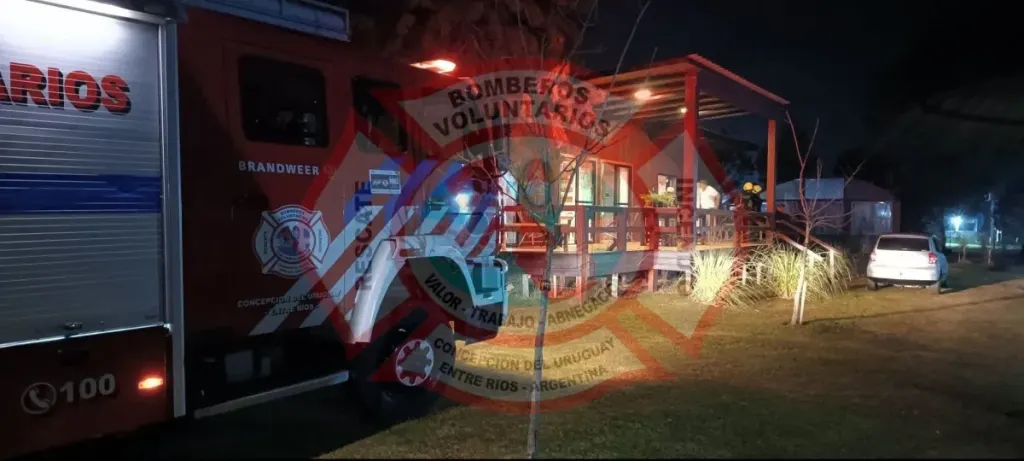 Controlaron un principio de incendio en una cabaña de Concepción del Uruguay