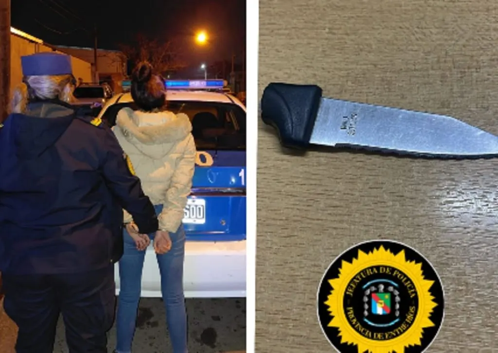 Discusión entre mujeres. Una fue detenida y le secuestraron un cuchillo