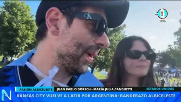 Es de Paraná, vive en Suiza y viajó a Kansas para alentar a la Selección