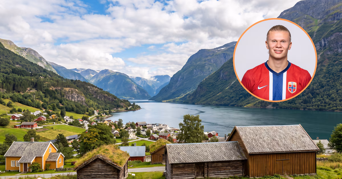 Haaland volvió viral a Noruega y disparó el interés turístico
