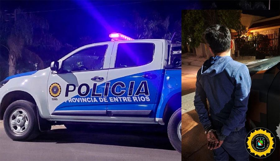 Insólito en Concepción del Uruguay: Saltó una reja, huyó a contramano y lo atraparon oculto dentro de un contenedor de basura