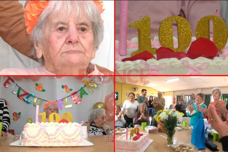 Josefa celebró sus 100 años rodeada del cariño de familiares y amigos