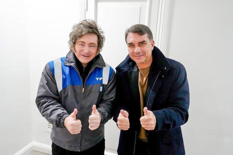 Milei viajará a Brasil para respaldar la candidatura de Flavio Bolsonaro