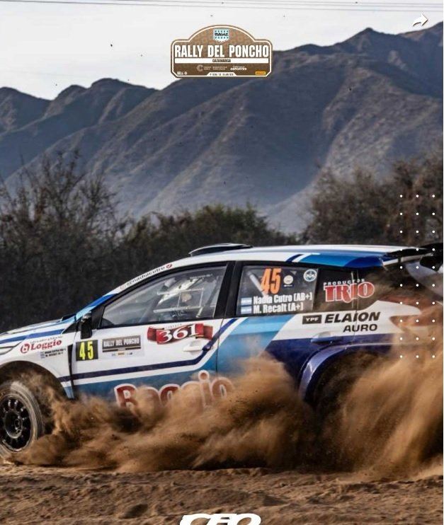Podio de Nadia Cutro y cuarto puesto para Ballay en el Rally del Poncho