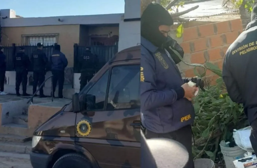 Secuestraron estupefacientes, cartuchería y dinero en un allanamiento en Diamante