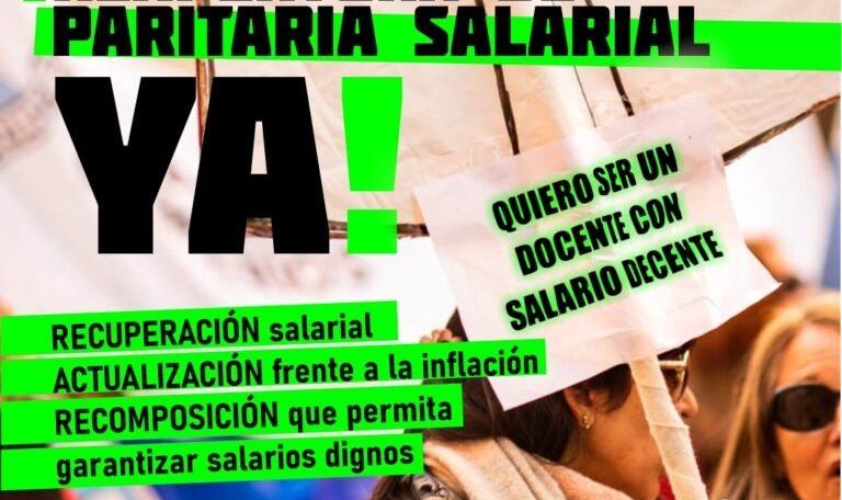 AGMER reclama la urgente apertura de la paritaria salarial