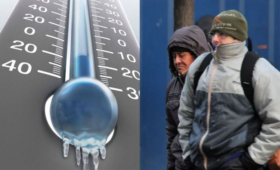 Alerta amarilla por bajas temperaturas en doce departamentos