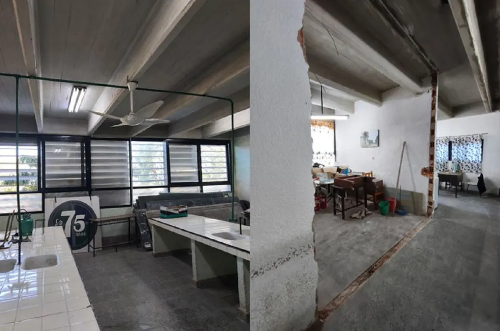 Avanza una obra para mejorar el suministro de agua y el sector de cocina en escuela de La Paz
