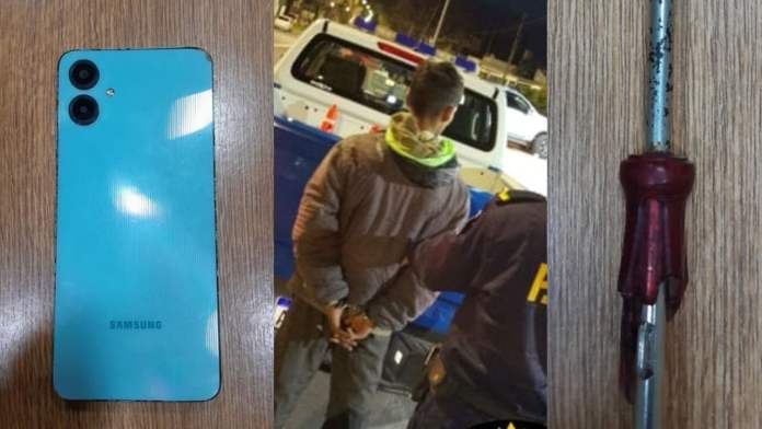 Barrio El Sol: robó un celular a punta de destornillador, lesionó al dueño y fue detenido