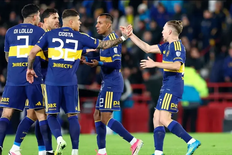 Boca se despertó a tiempo, dio vuelta el partido y goleó a Recoleta por la Sudamericana