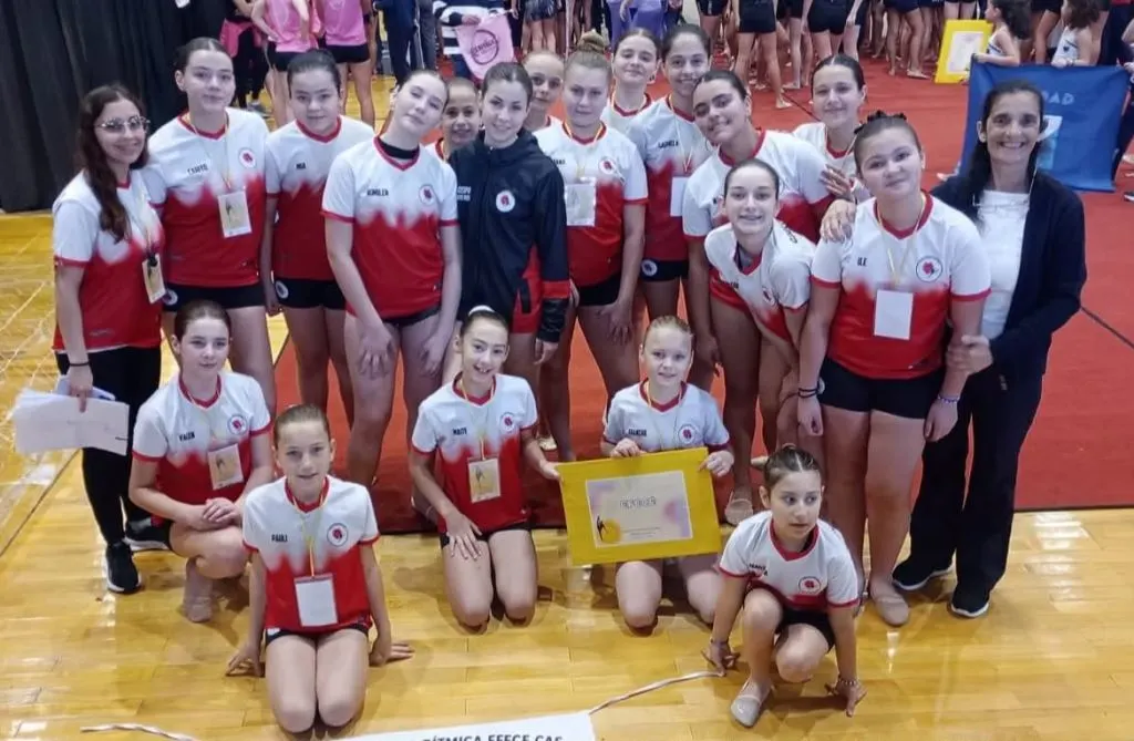 Brillante desempeño del Club Atlético Sarmiento en el Nacional de Gimnasia Rítmica de Posadas