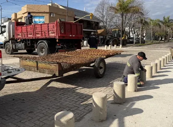 Continúa la última etapa de la obra de renovación urbana en Urdinarrain