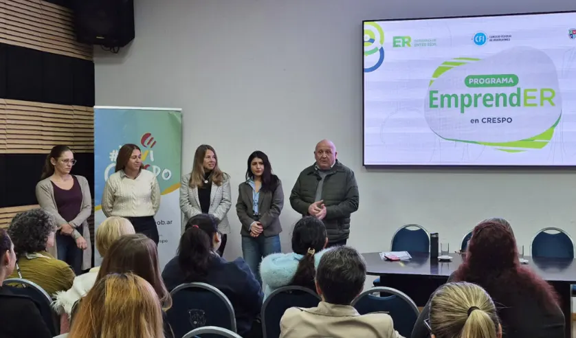 Crespo: 25 vecinos completaron el “Programa EmprendER”