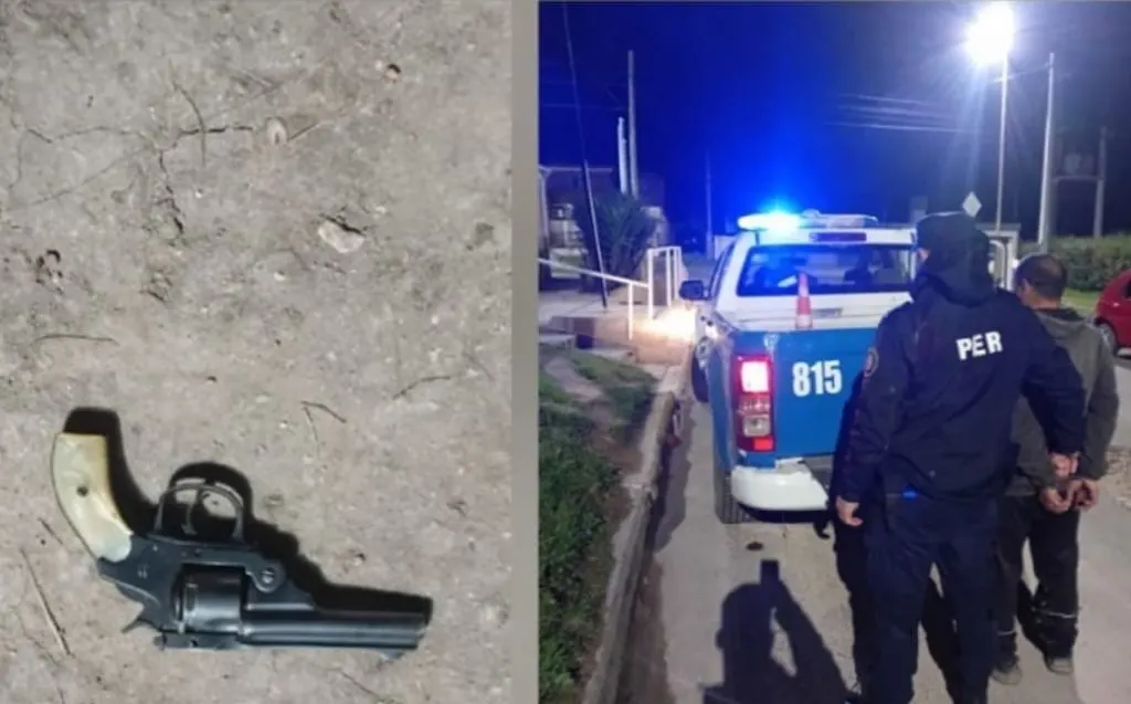 Disparos de arma de fuego en conflicto entre familias antagónicas. Un detenido