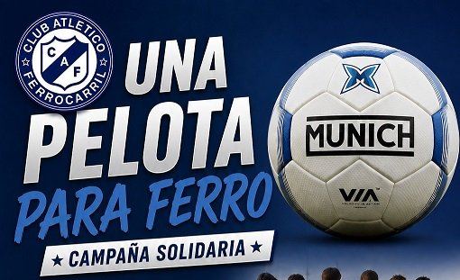 El Club Ferro lanzó una campaña para la compra de pelotas de fútbol