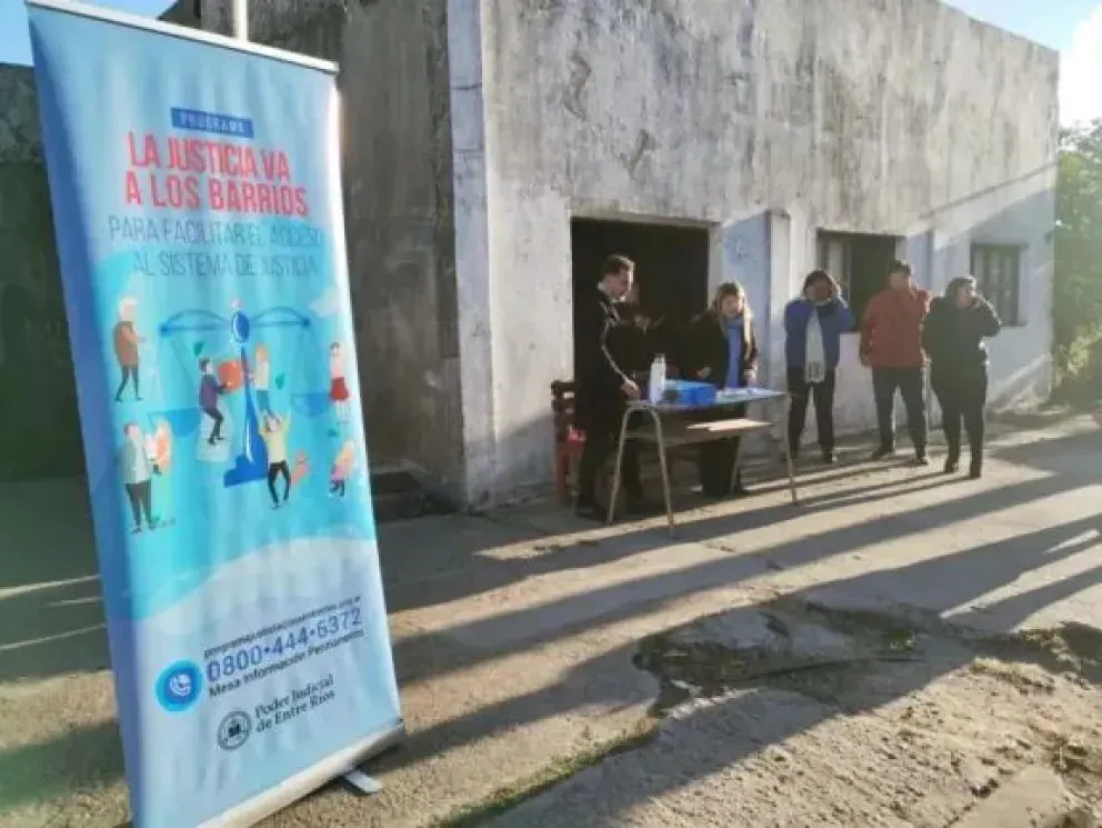 El programa “La Justicia va a los Barrios” llega al Centro Comunitario Zubizarreta en Paraná
