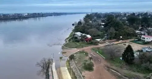 El Uruguay sigue bajando frente a Concordia: prevén cotas de entre 9,40 y 10,40 metros