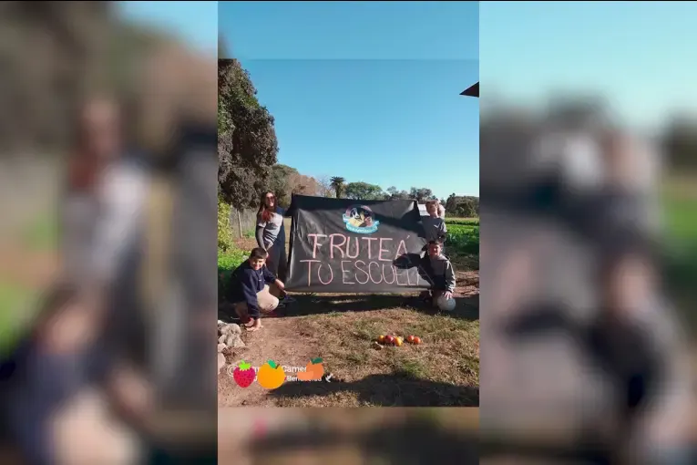 Escuela Agrotécnica Las Delicias busca votos para ganar frutas gratis durante un año