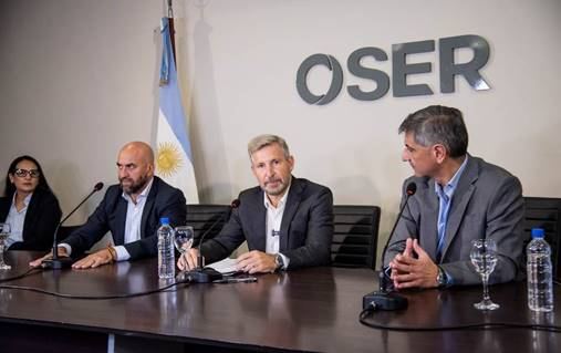 Frigerio destacó la recuperación de oser con más prestaciones, mayor cobertura y cuentas ordenadas