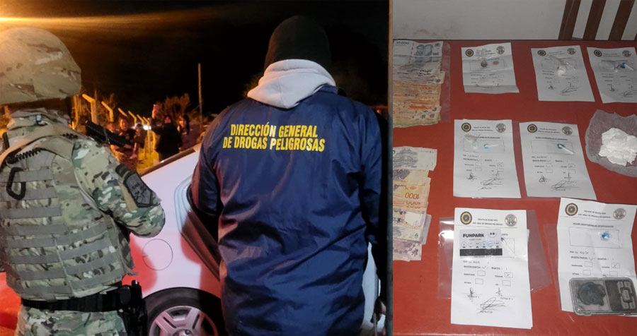 Golpe al narcomenudeo en Paraná: secuestran más de 100 gramos de cocaína y detienen a una pareja en el barrio Humito