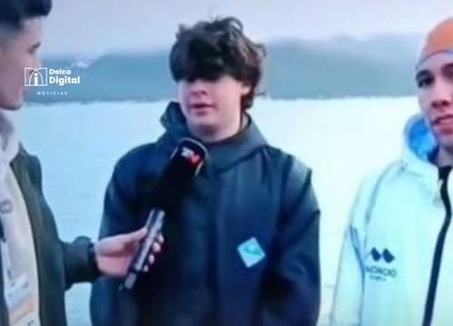Joven nadador de Villaguay batió un récord mundial frente al glaciar Perito Moreno
