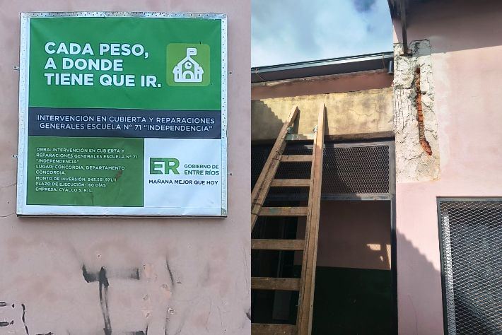 La Escuela N° 71 será intervenida para solucionar filtraciones y problemas en sanitarios y agua