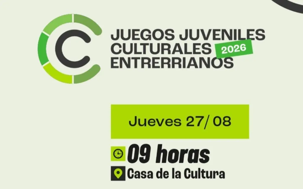 La Paz será sede de la instancia local de los Juegos Juveniles Culturianos Entrerrianos 2026