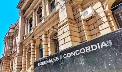 Movimiento de causas judiciales en tribunales de Concordia