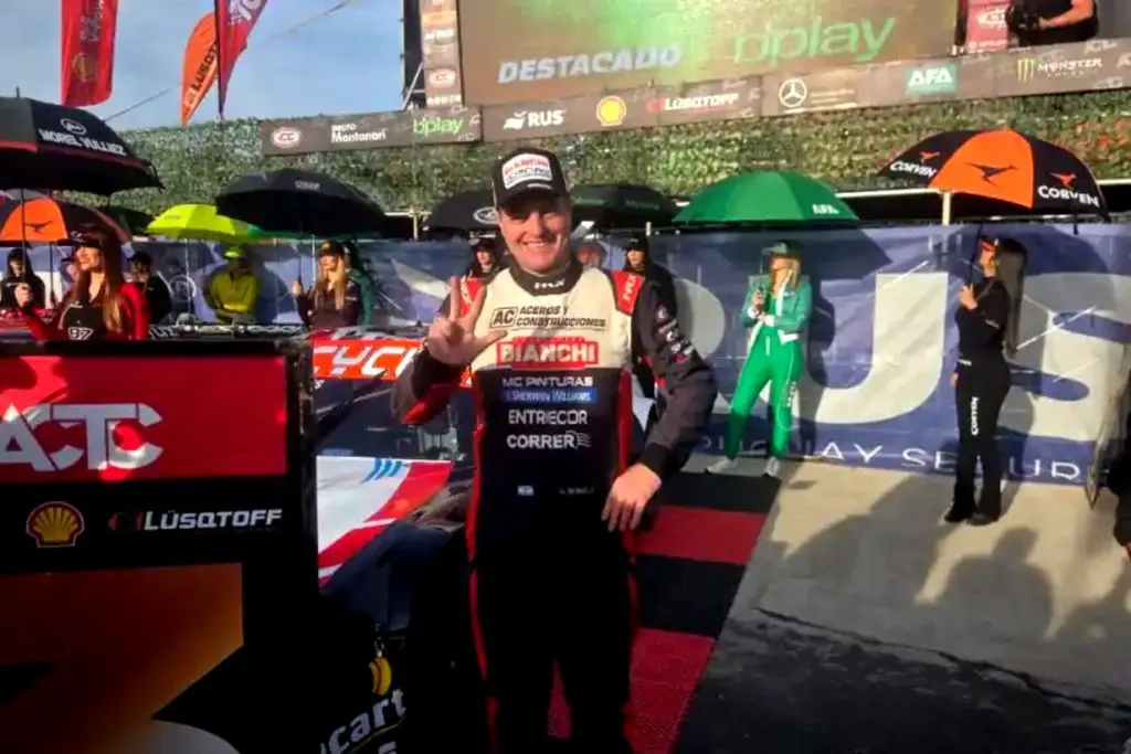 “Nos sentimos de local”: Bonelli, tercero en la clasificación del TC en Paraná