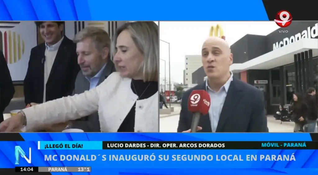 Nuevo McDonald’s en Paraná: “El local es un éxito, estamos muy contentos”