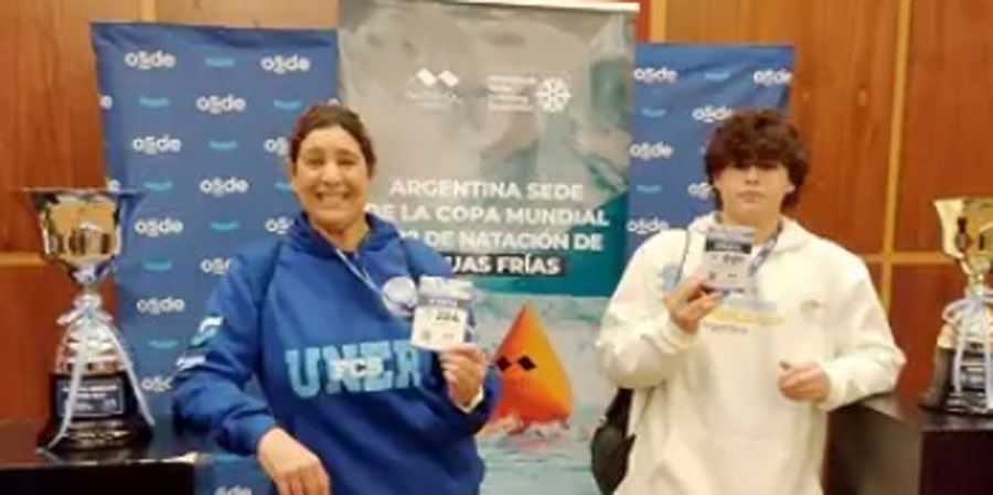 Orgullo entrerriano: con solo 14 años, el villaguayense Pedro Issler marcó un récord mundial de natación en aguas heladas
