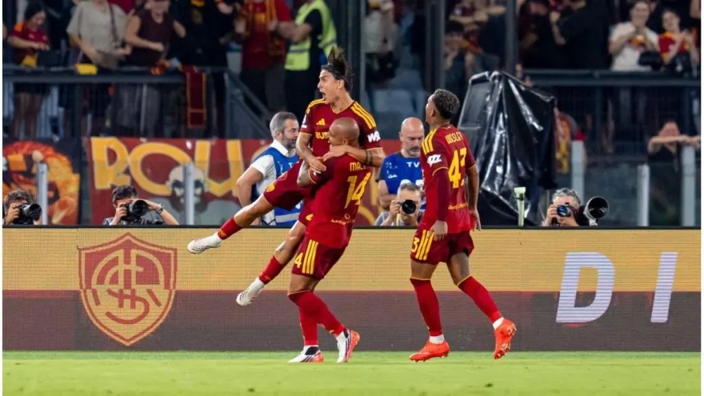 Paulo Dybala la rompió en la goleada de la Roma ante Fiorentina