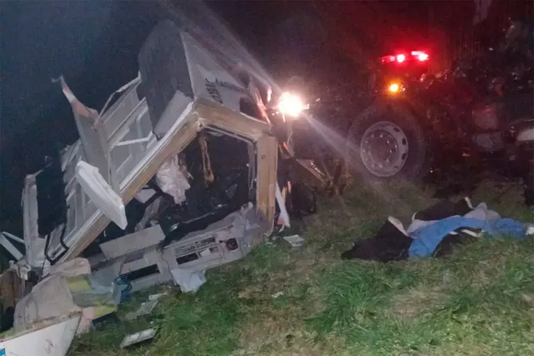 “Pensamos lo peor”, confesó camionero tras el impactante choque sobre Ruta 14