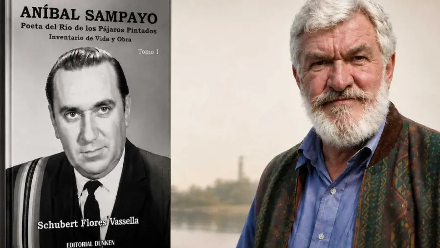 Schubert Flores Vassella presentará en un libro sobre la vida y obra de Aníbal Sampayo